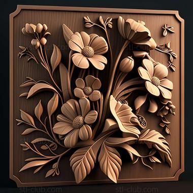 3D model flowers (STL)